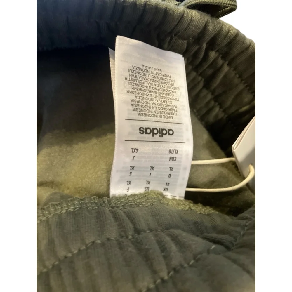 Adidas Olive Green Cargo Winter Fuzzy Shorts NWT